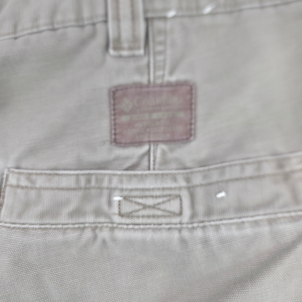 Columbia Canvas Utility Pants Mens 38x30 Tan Khaki Good Gorpcore Outdoor Rugged‎